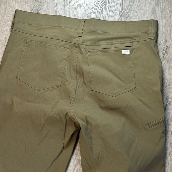 Orvis Pants Mens 40x30 Green Stretch Water Repellent Hiking Outdoor Comfort - Picture 8 of 13